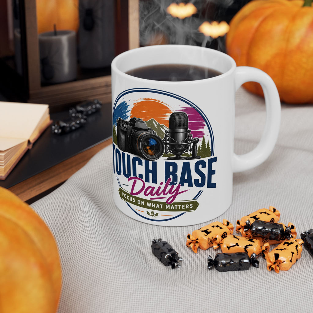 Tough as a Base: Photographer & Podcaster Ceramic Mug (11oz/15oz)
