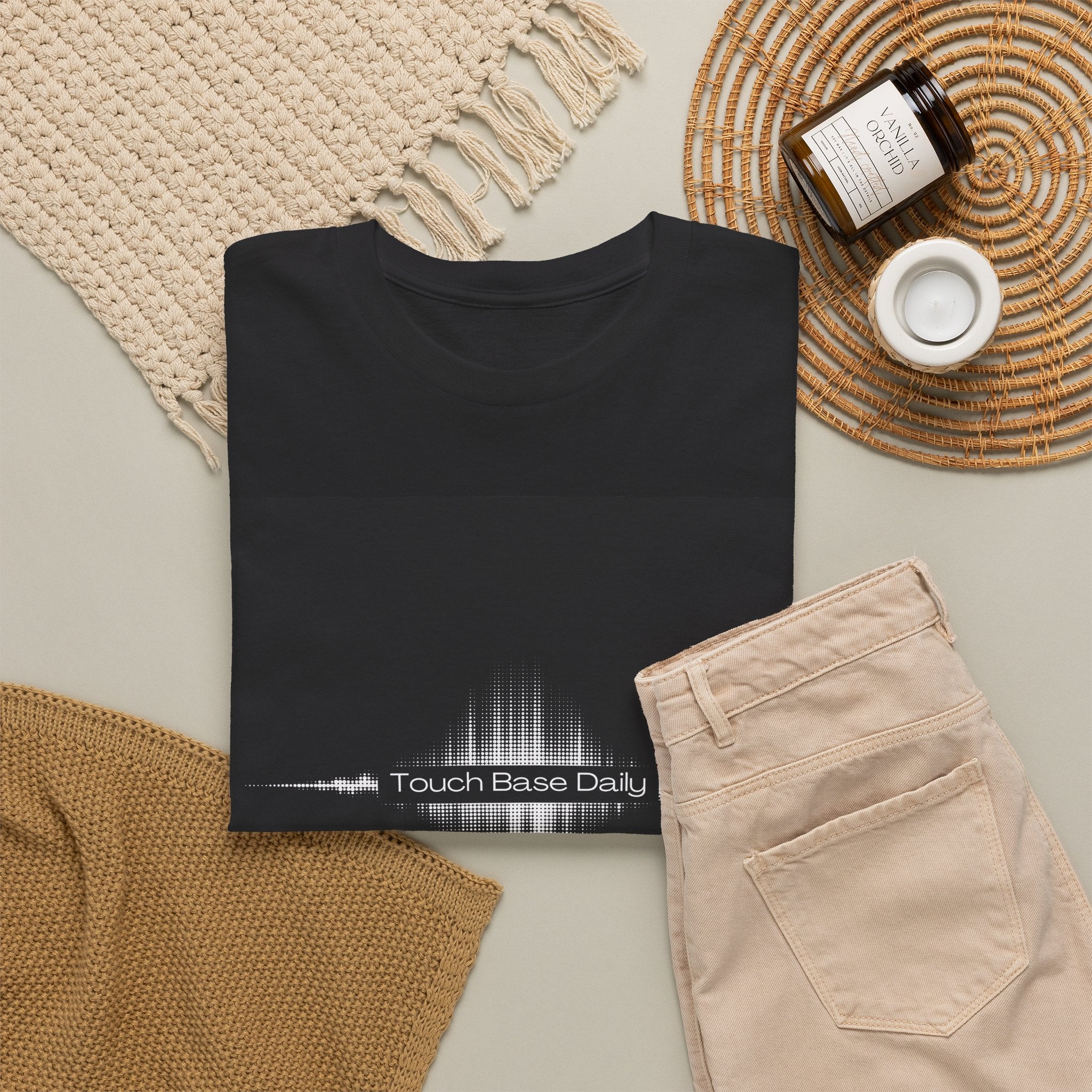T-Shirt — 'Touch Base Daily' Soundwave Graphic Tee