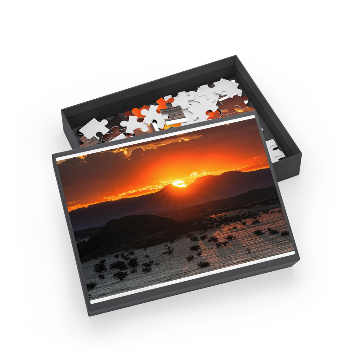 Sunset Mountain Namibian Landscape Jigsaw Puzzle