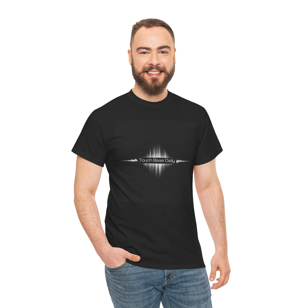 T-Shirt — 'Touch Base Daily' Soundwave Graphic Tee