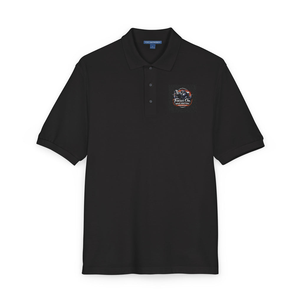 Embroidered Floral Skull Polo