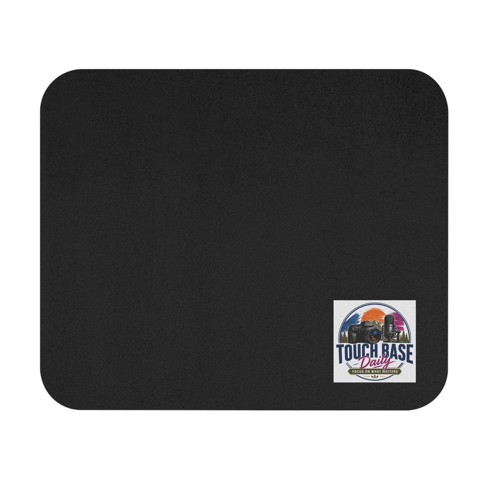 Touch Base Daily Logo Mouse Pad — Rectangle Gaming/Office Desk Mat
