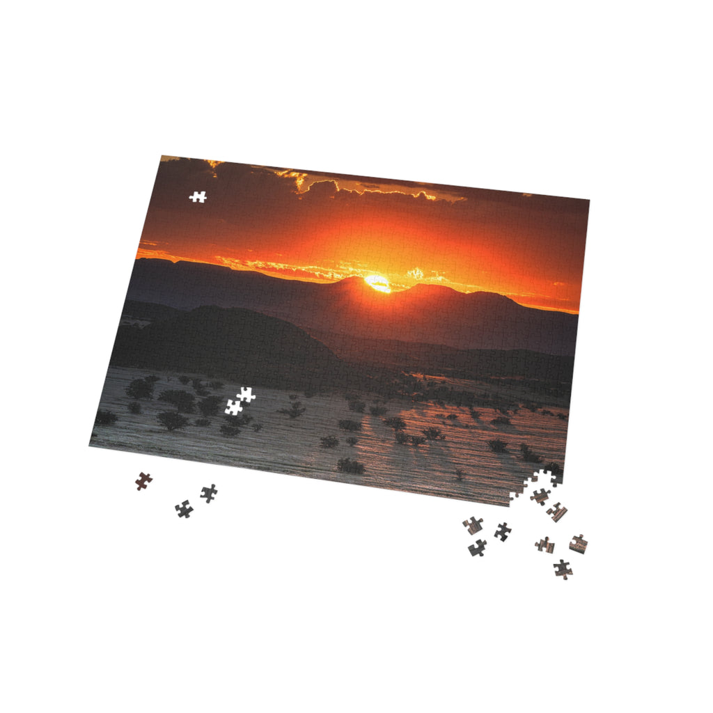 Sunset Mountain Namibian Landscape Jigsaw Puzzle