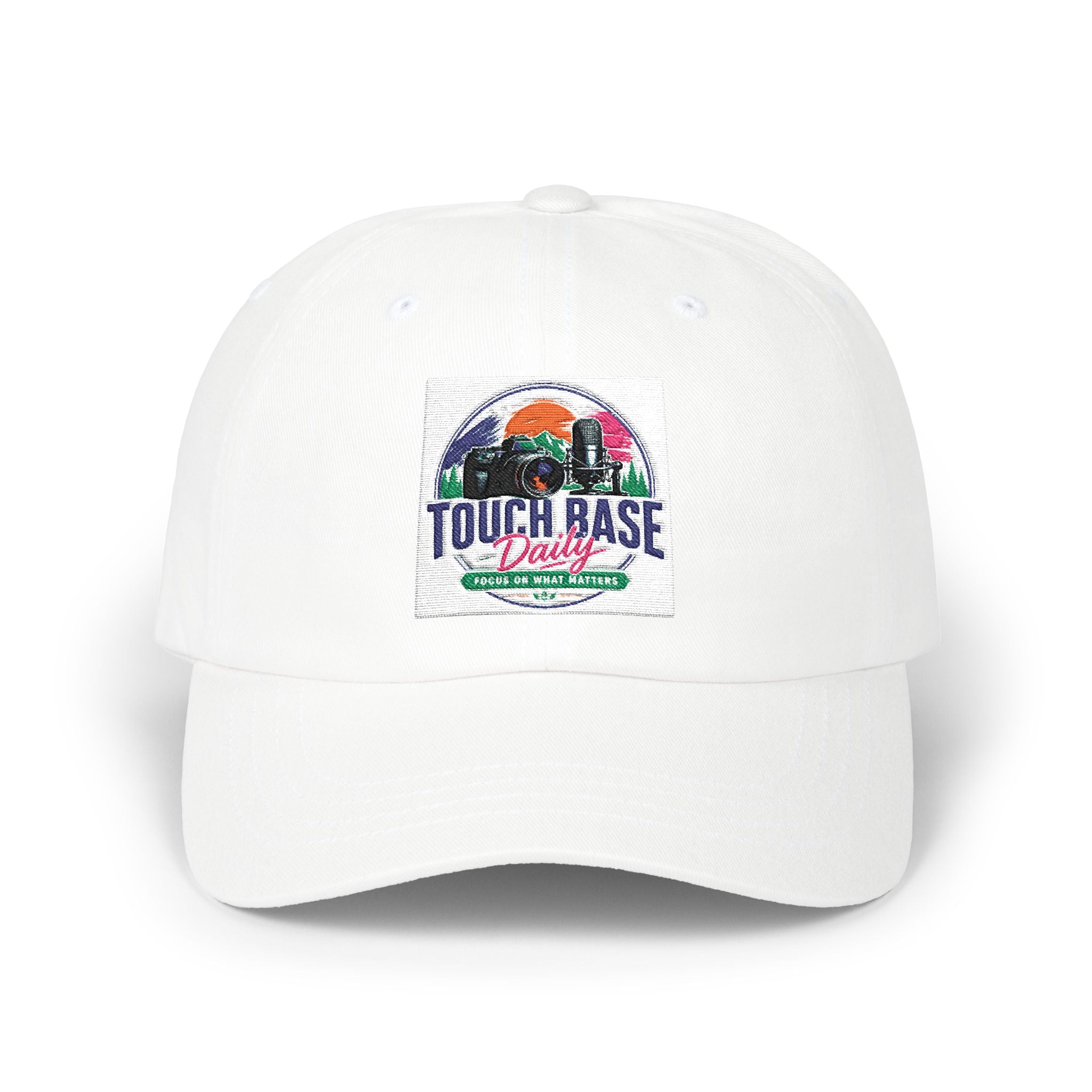 Touch Base Dairy Classic Dad Cap — Vintage Farm Sunset Baseball Hat