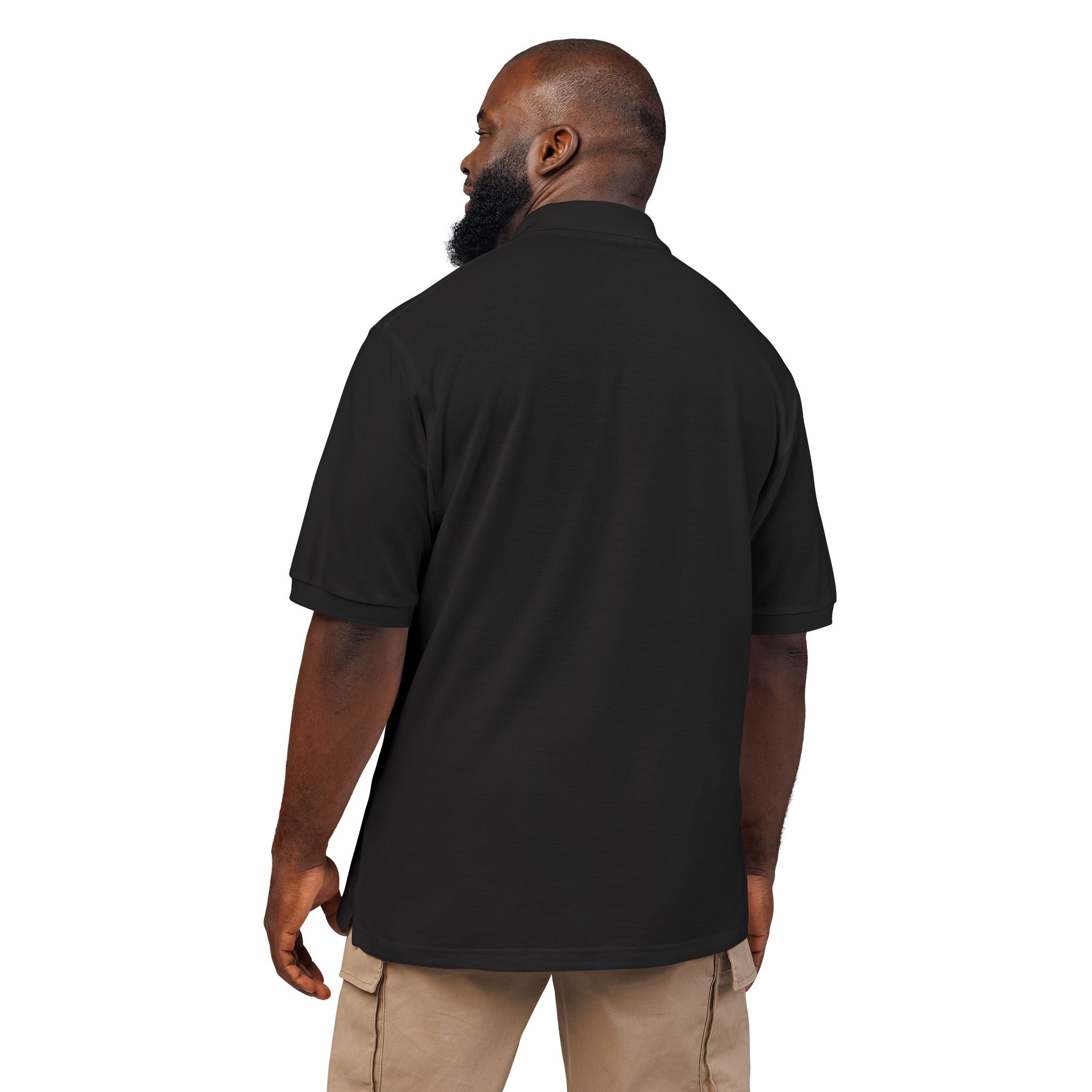 Embroidered Floral Skull Polo