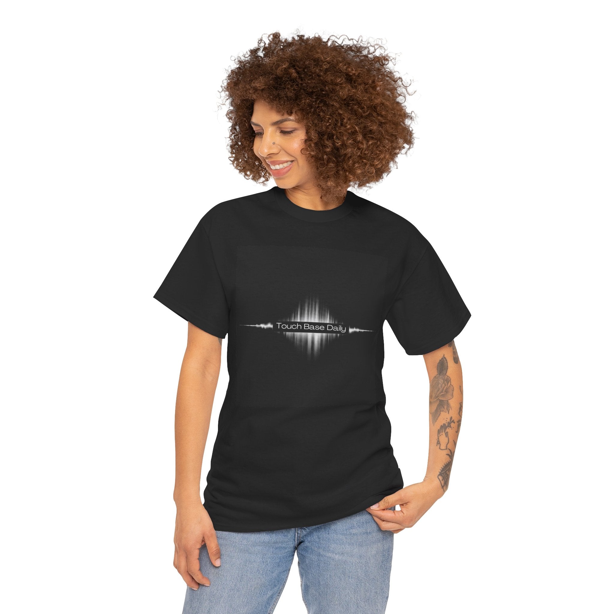 T-Shirt — 'Touch Base Daily' Soundwave Graphic Tee