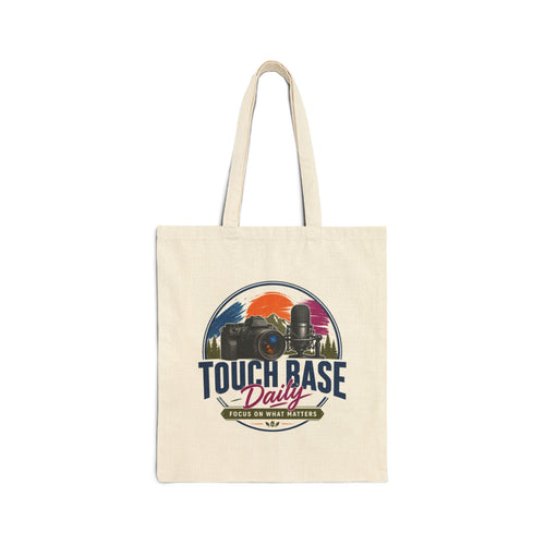 Canvas Tote — "Focus On What Matters" Camera & Microphone Photographer Tote