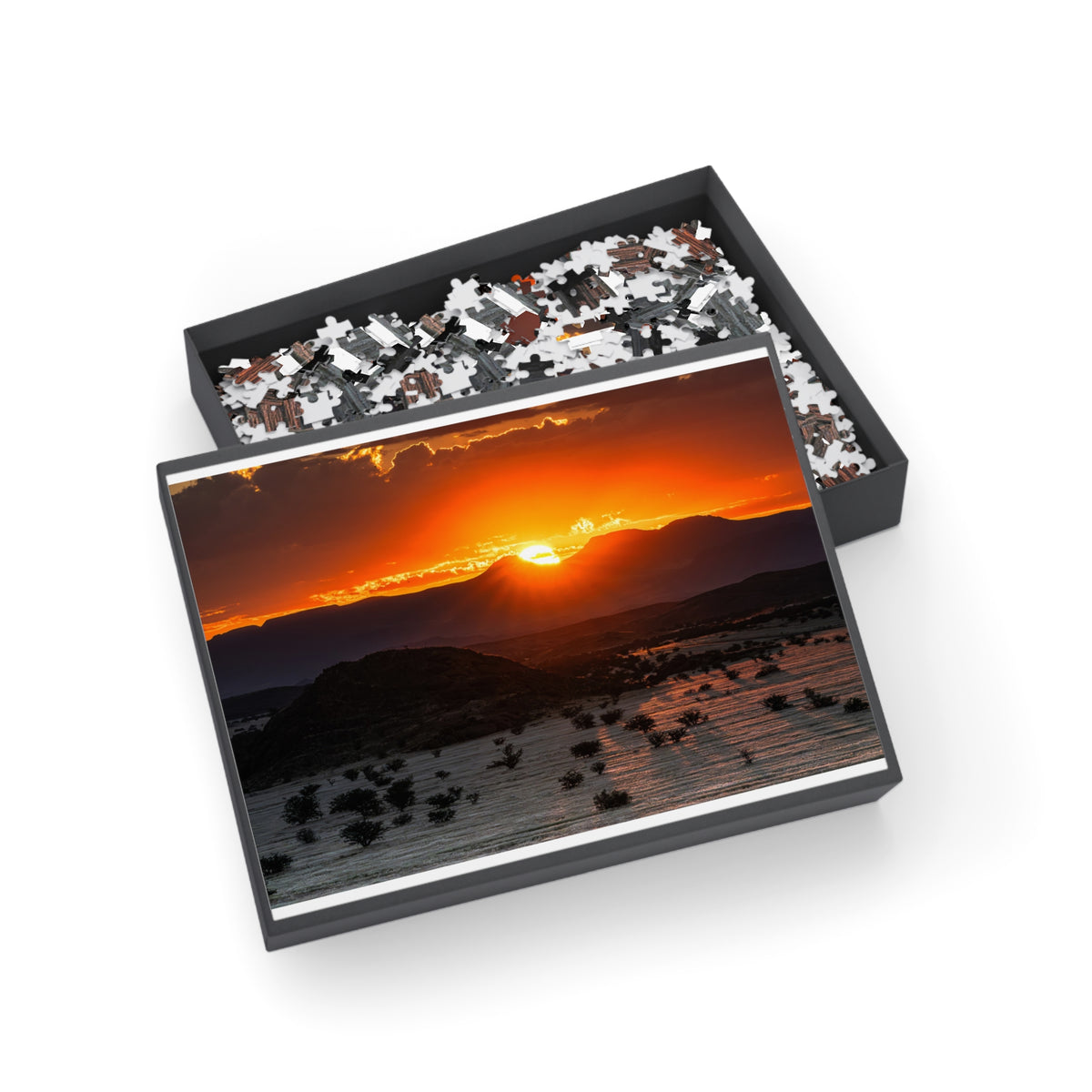 Sunset Mountain Namibian Landscape Jigsaw Puzzle