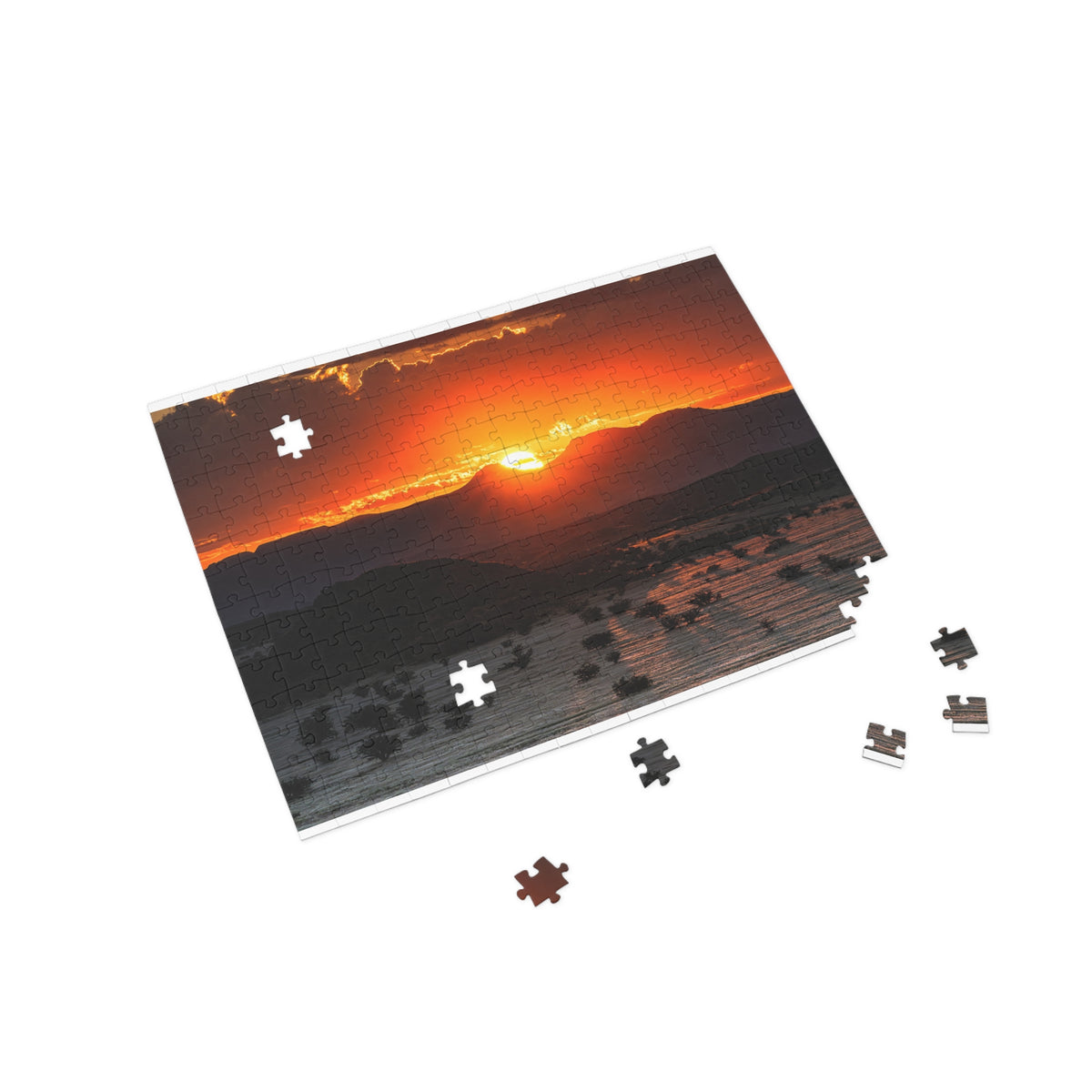 Sunset Mountain Namibian Landscape Jigsaw Puzzle