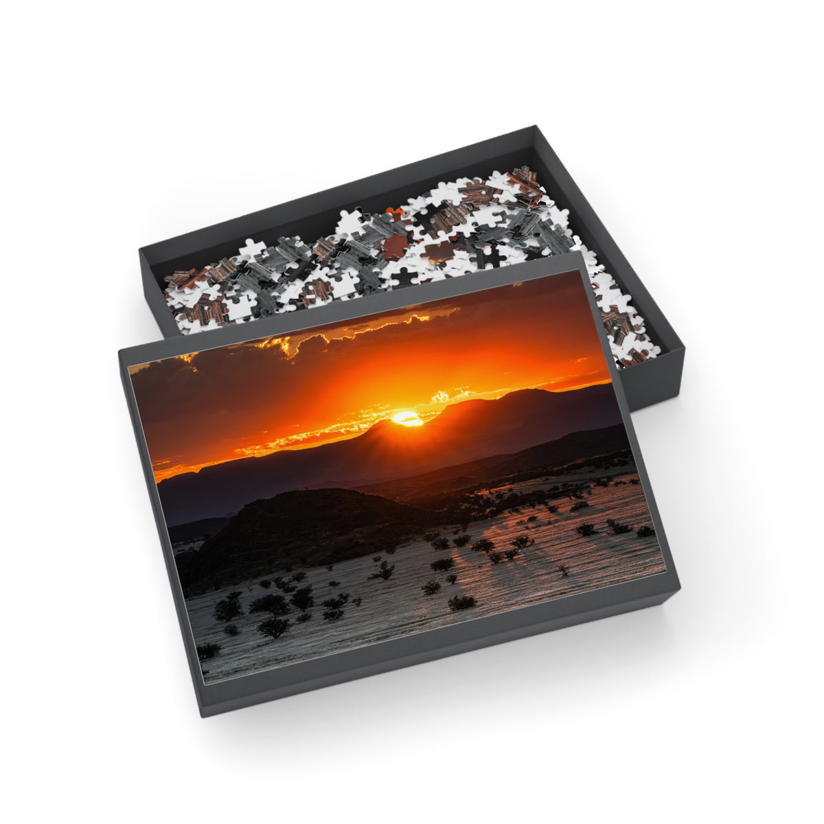 Sunset Mountain Namibian Landscape Jigsaw Puzzle