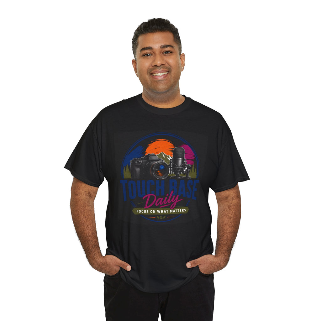 Touch Base Daily Camera T-Shirt — Focus on What Matters Photography Tee