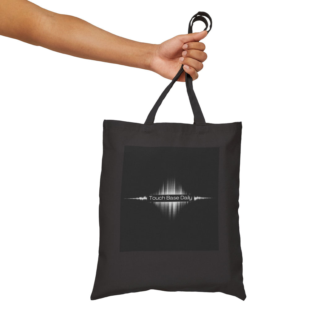 Bearded Hipster Tote Bag – Graphic Cotton Canvas Tote with Beanie & Glasses Design