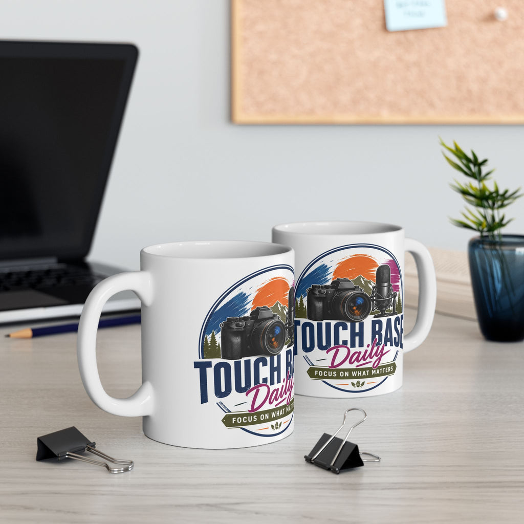 Tough as a Base: Photographer & Podcaster Ceramic Mug (11oz/15oz)