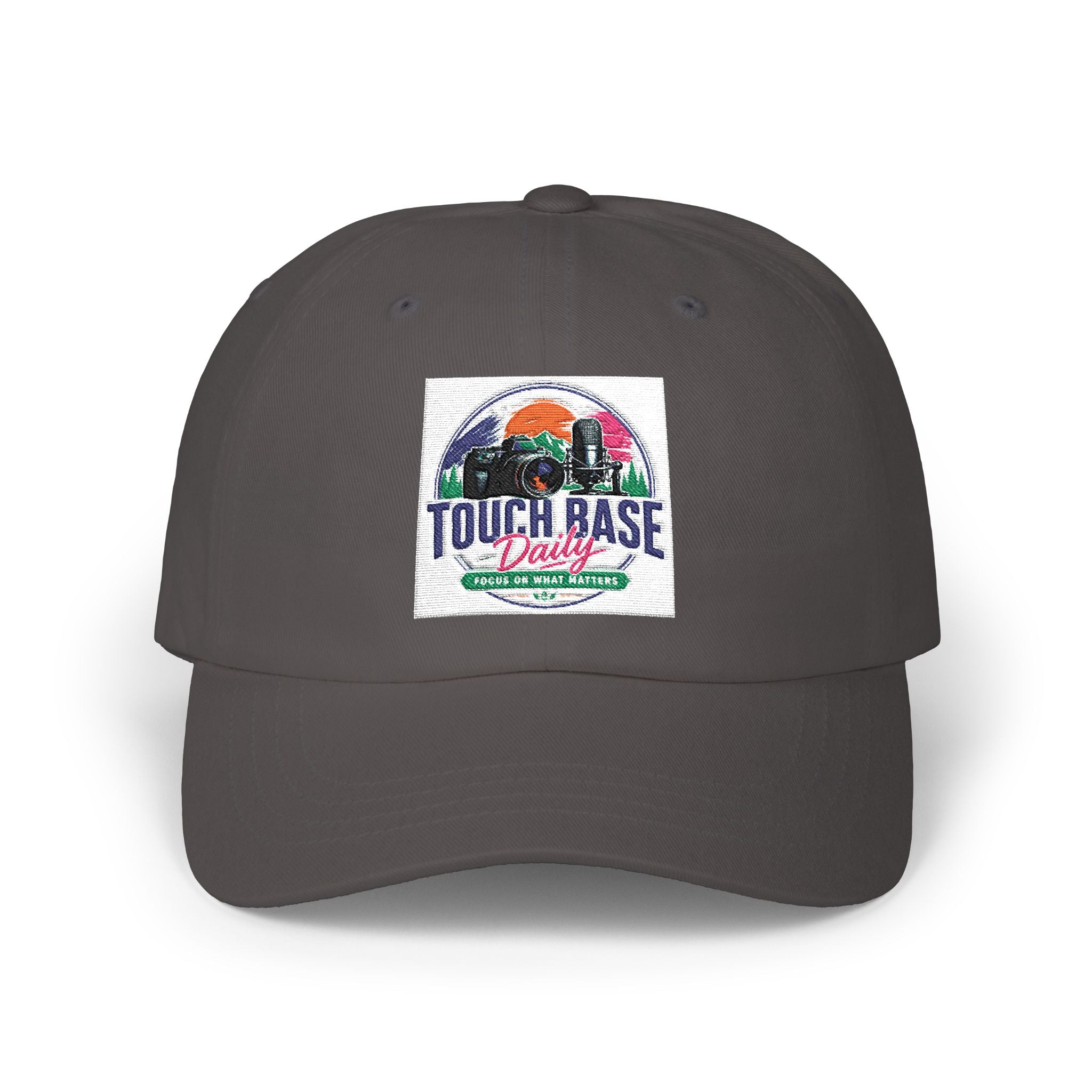 Touch Base Dairy Classic Dad Cap — Vintage Farm Sunset Baseball Hat