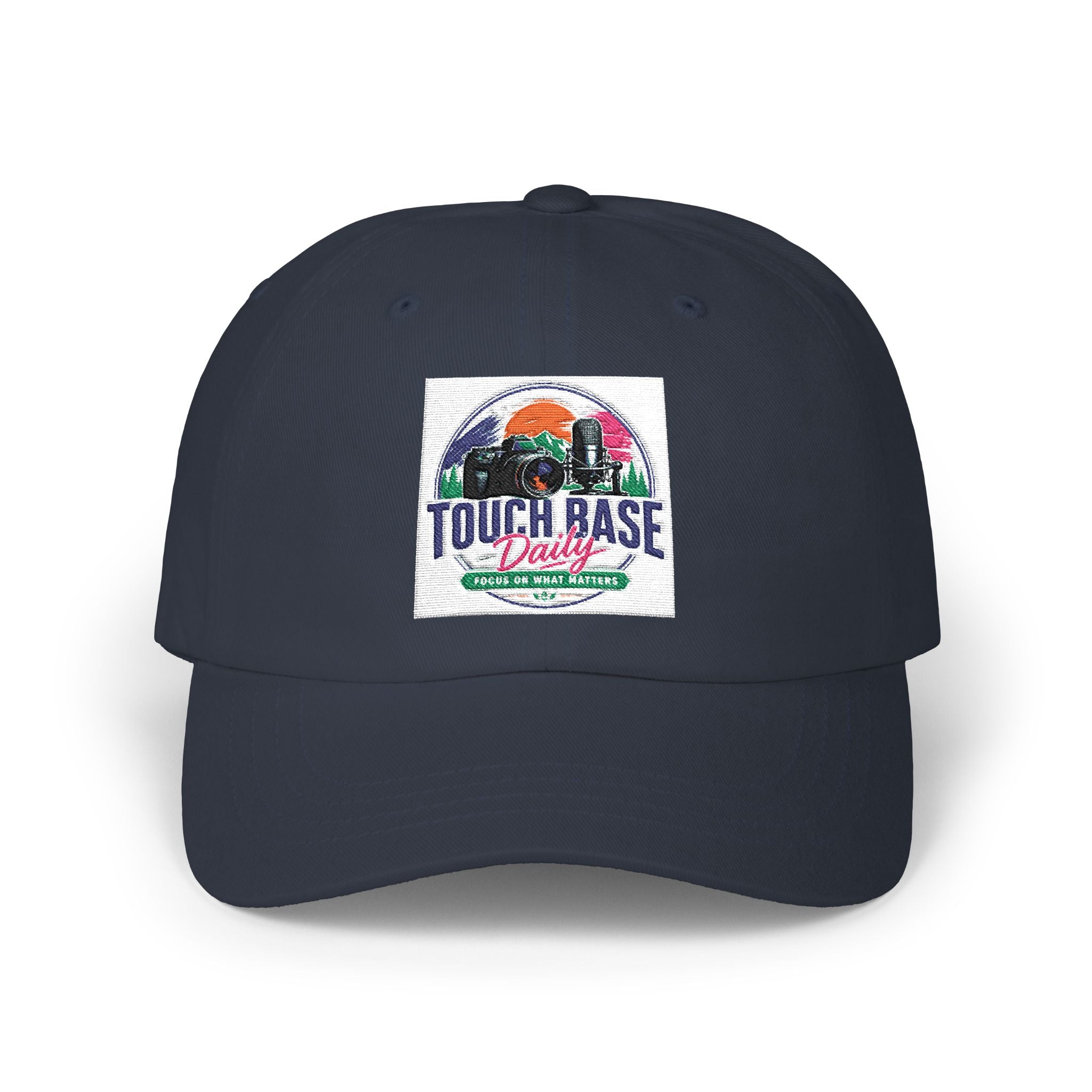 Touch Base Dairy Classic Dad Cap — Vintage Farm Sunset Baseball Hat