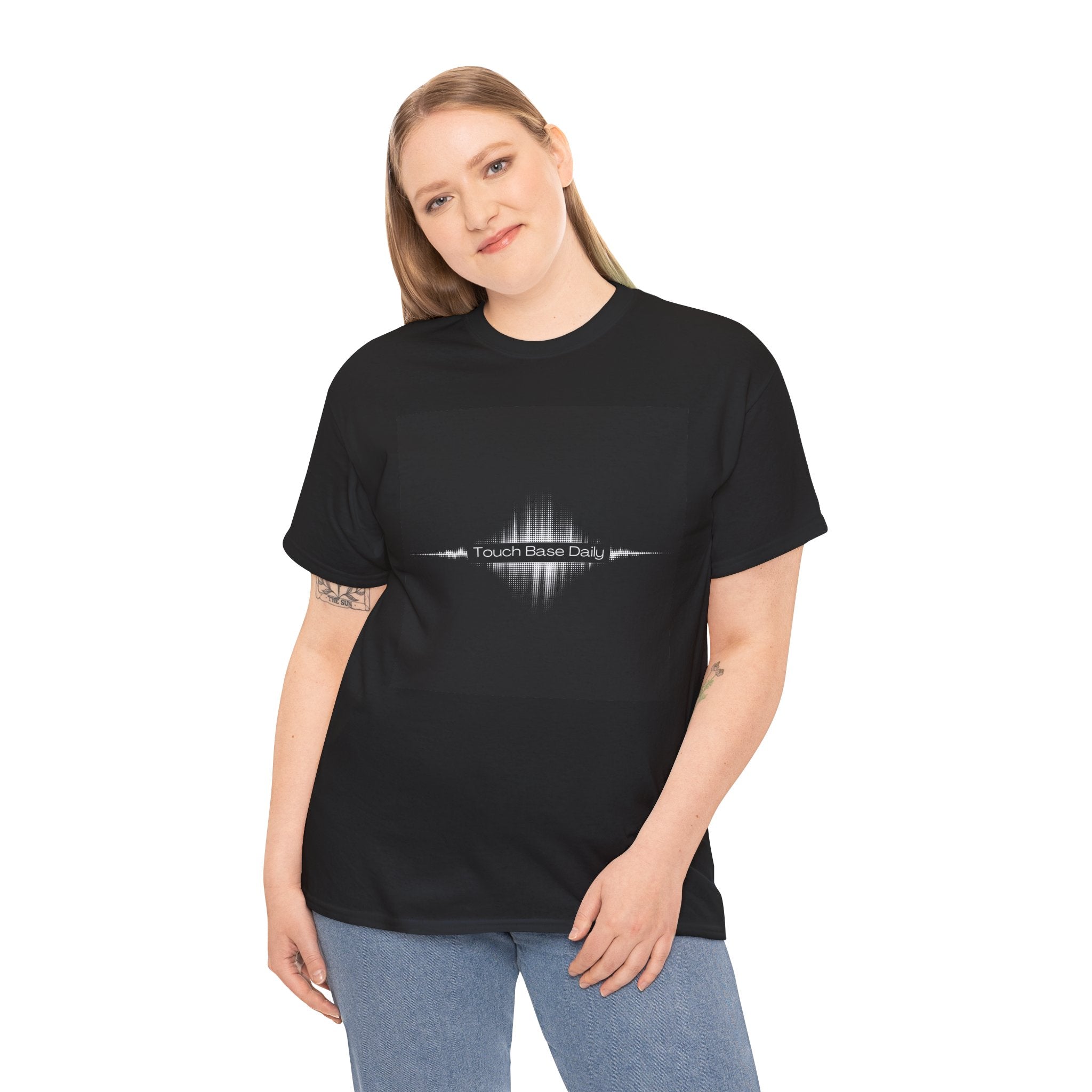 T-Shirt — 'Touch Base Daily' Soundwave Graphic Tee