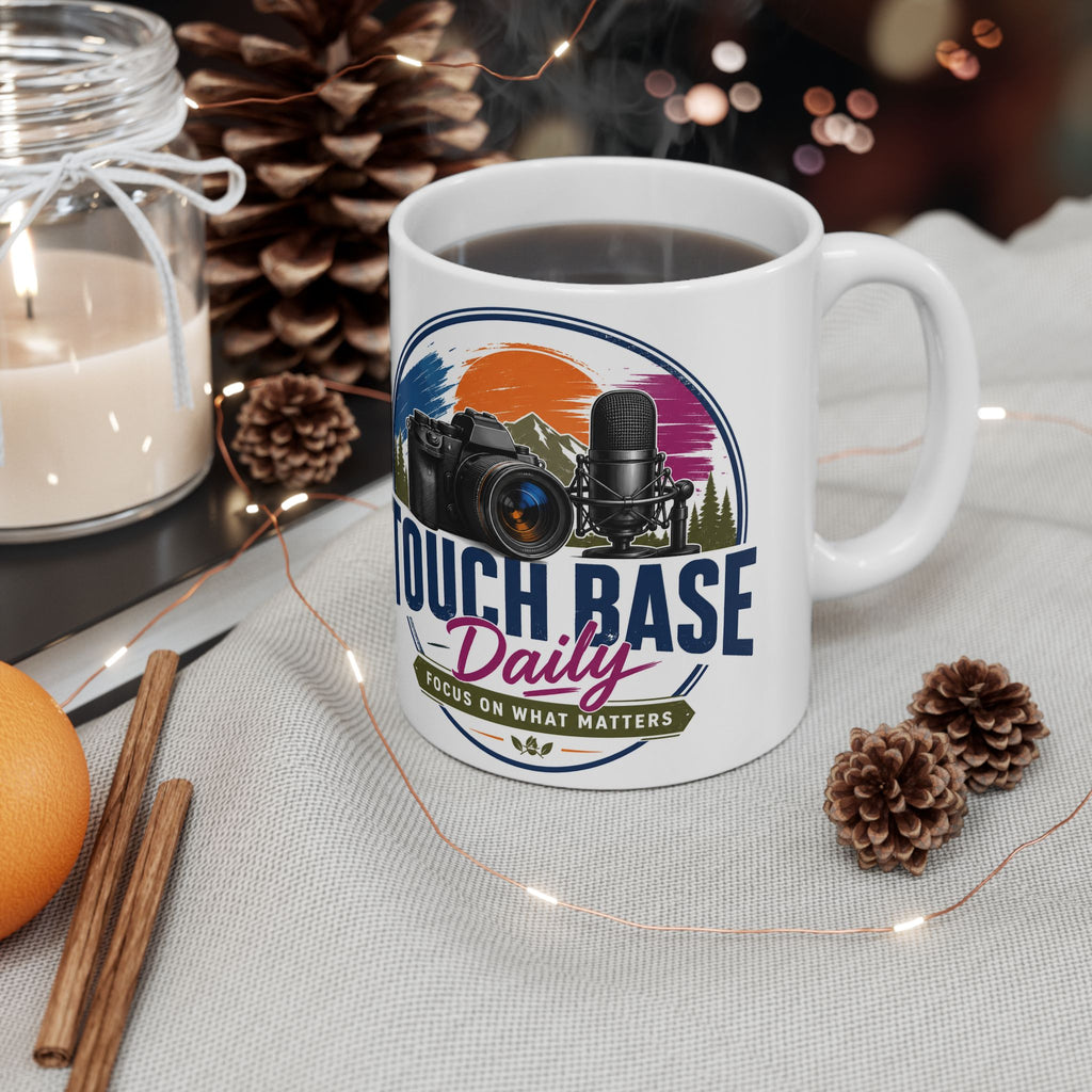 Tough as a Base: Photographer & Podcaster Ceramic Mug (11oz/15oz)