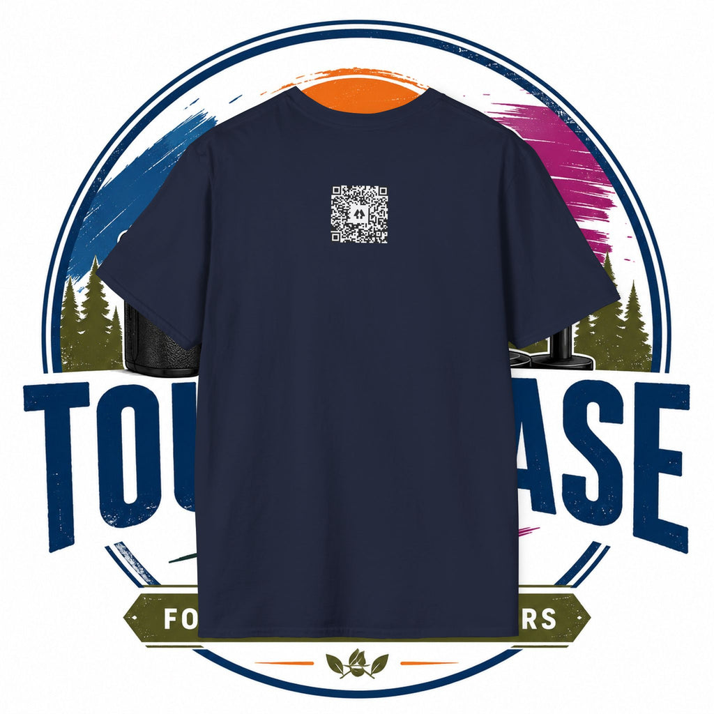Photography & Podcast Tee — "Touch Base Daily" Camera & Mic Graphic T-Shirt