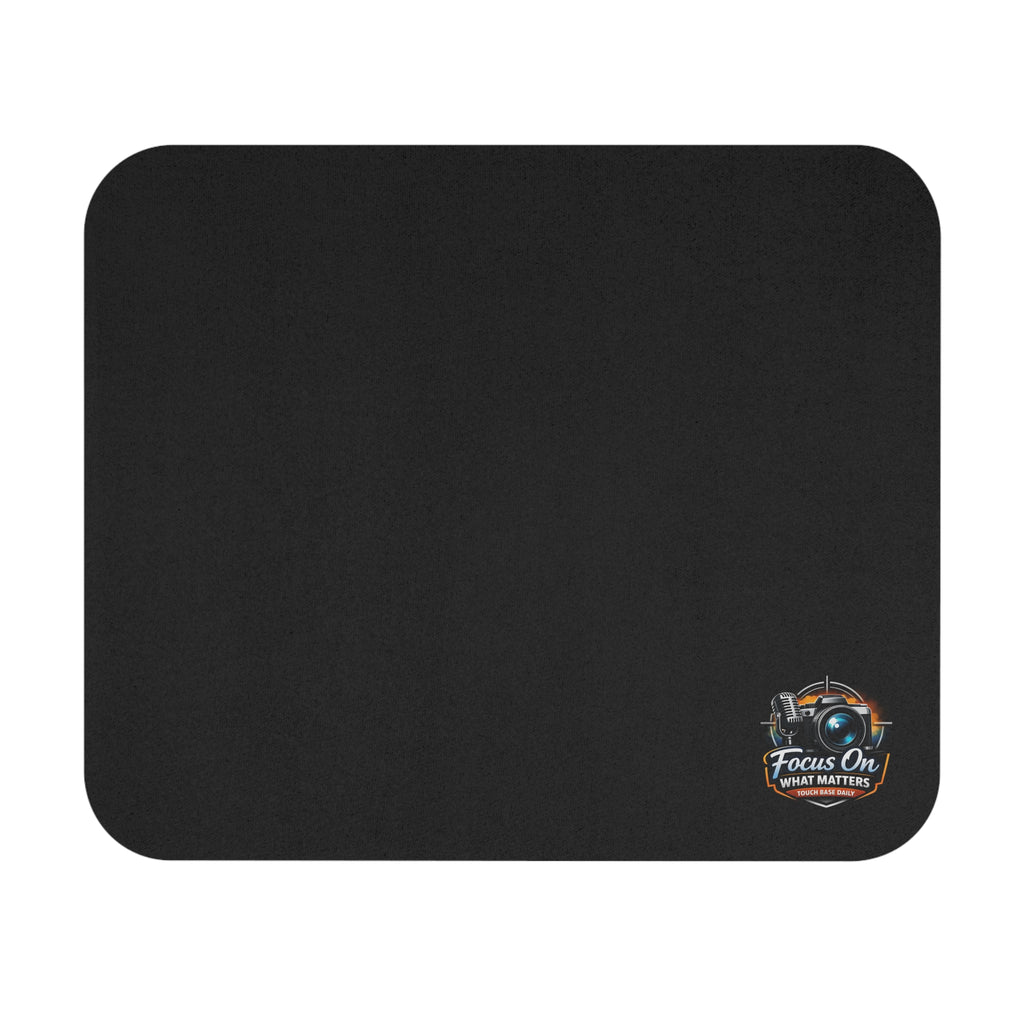 Mouse Pad — "Focus On What Matters" Camera Graphic