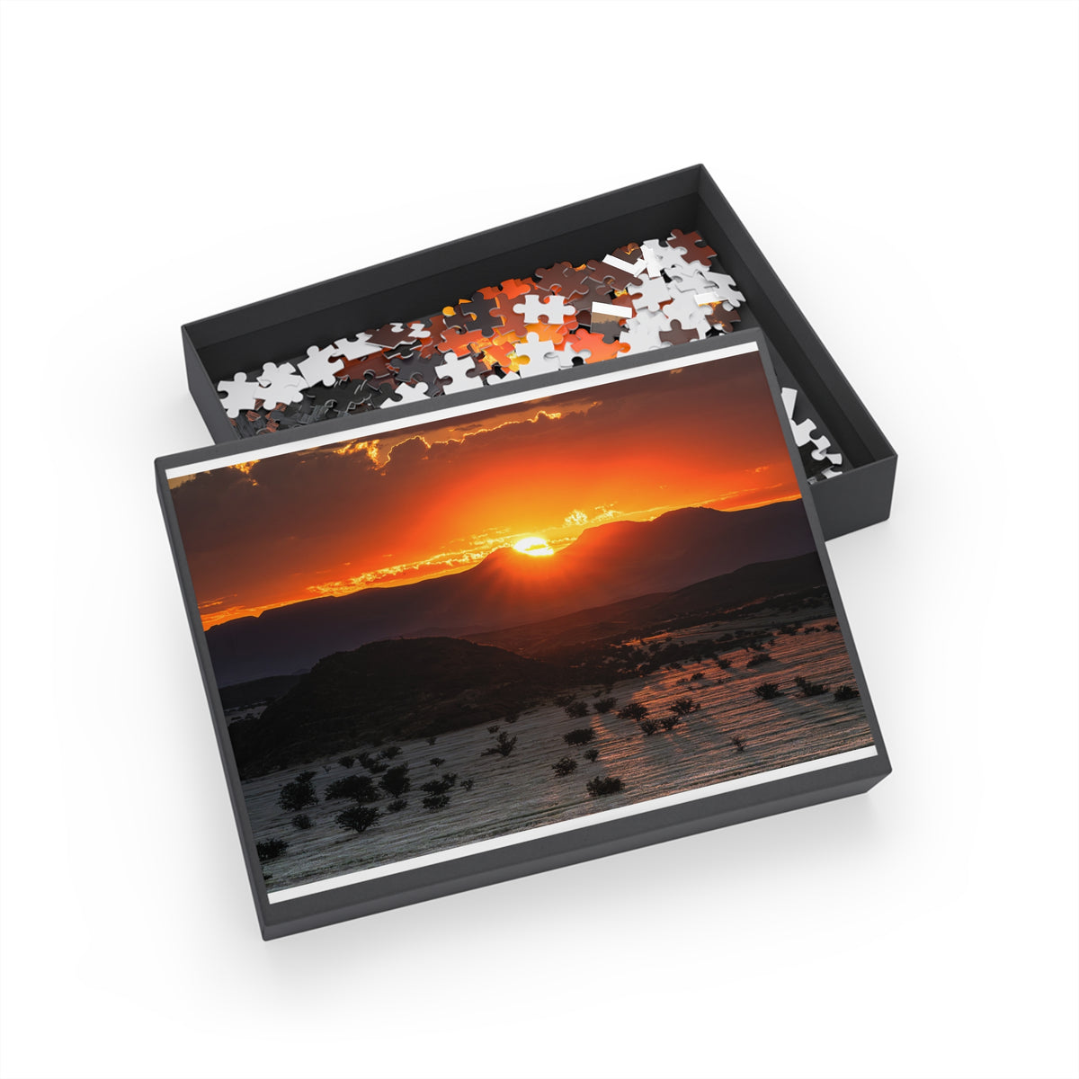 Sunset Mountain Namibian Landscape Jigsaw Puzzle