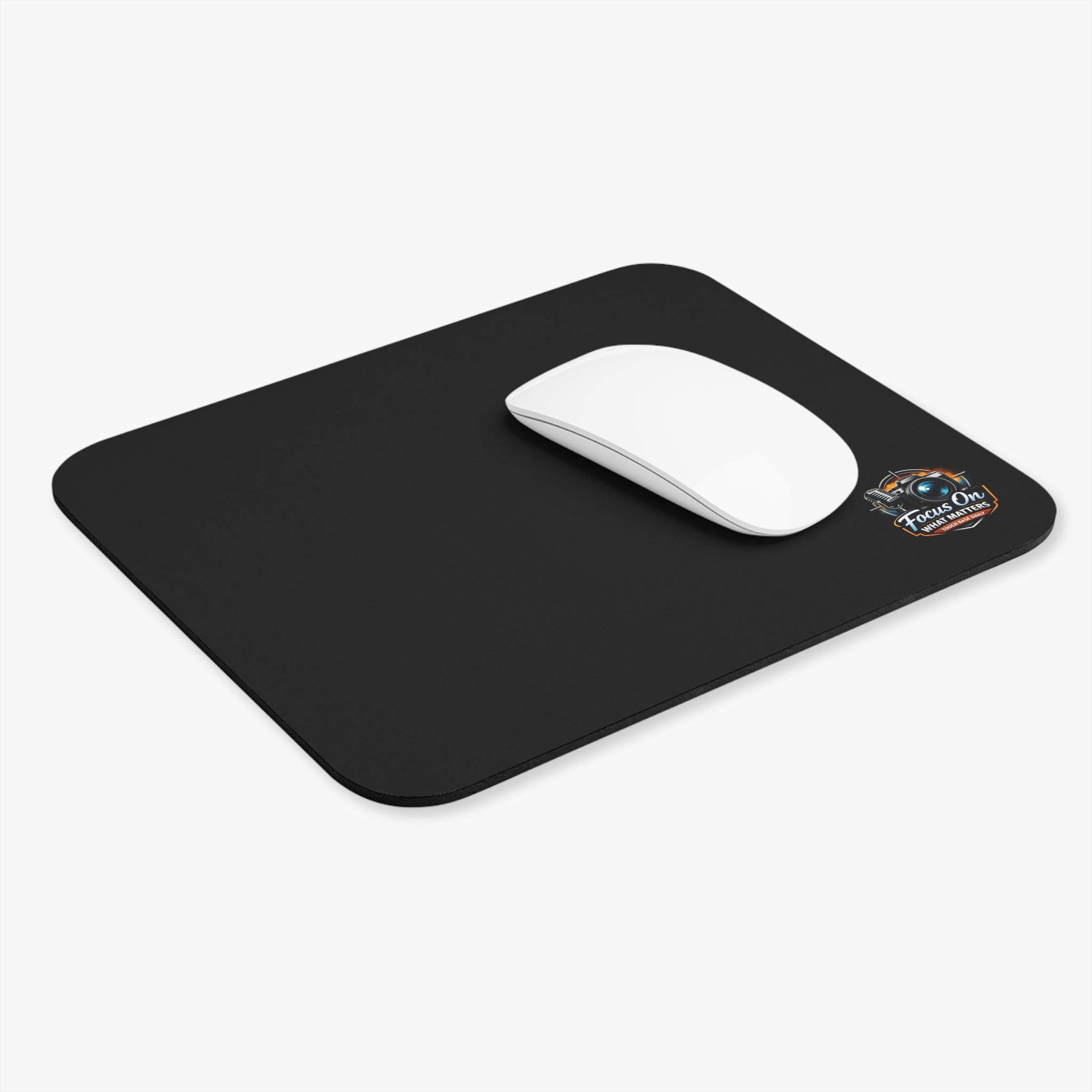 Mouse Pad — "Focus On What Matters" Camera Graphic