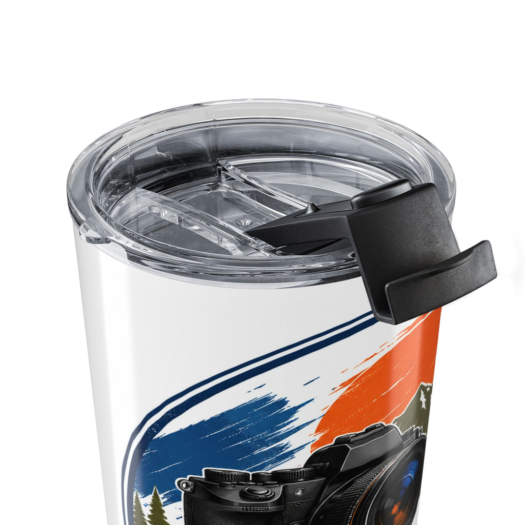 20oz Travel Tumbler — “Teach, Reach, Daily” Camera & Microphone Design