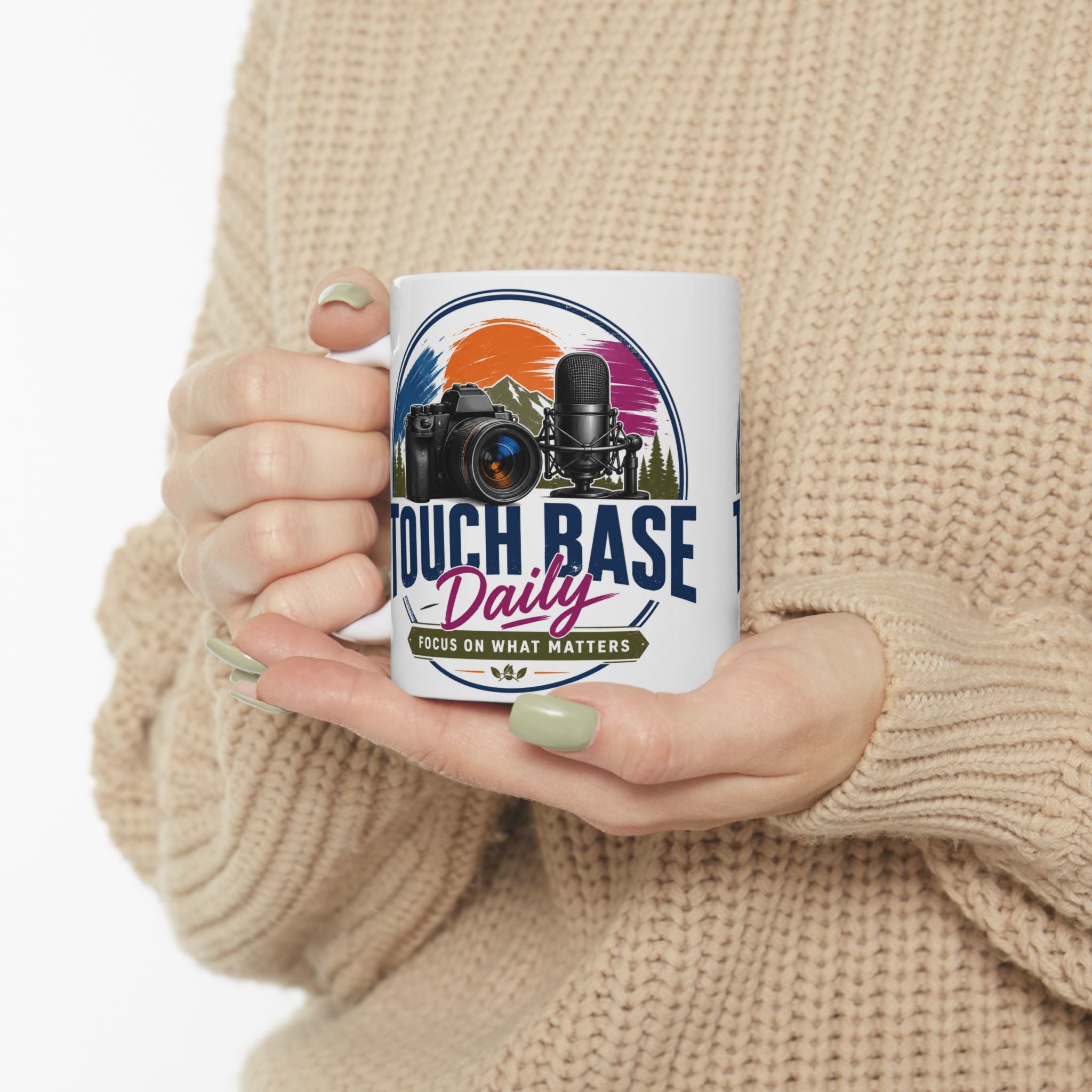 Tough as a Base: Photographer & Podcaster Ceramic Mug (11oz/15oz)