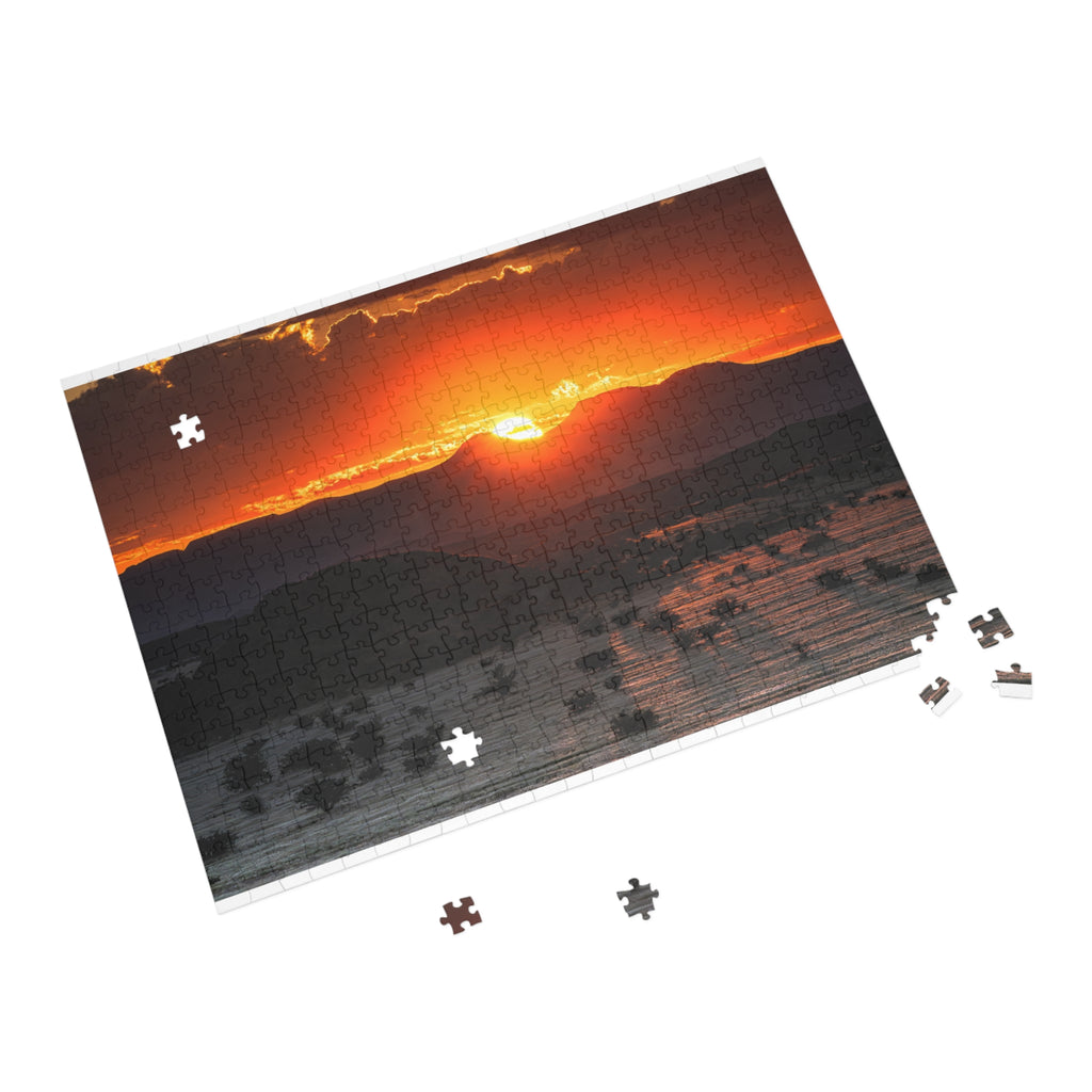 Sunset Mountain Namibian Landscape Jigsaw Puzzle