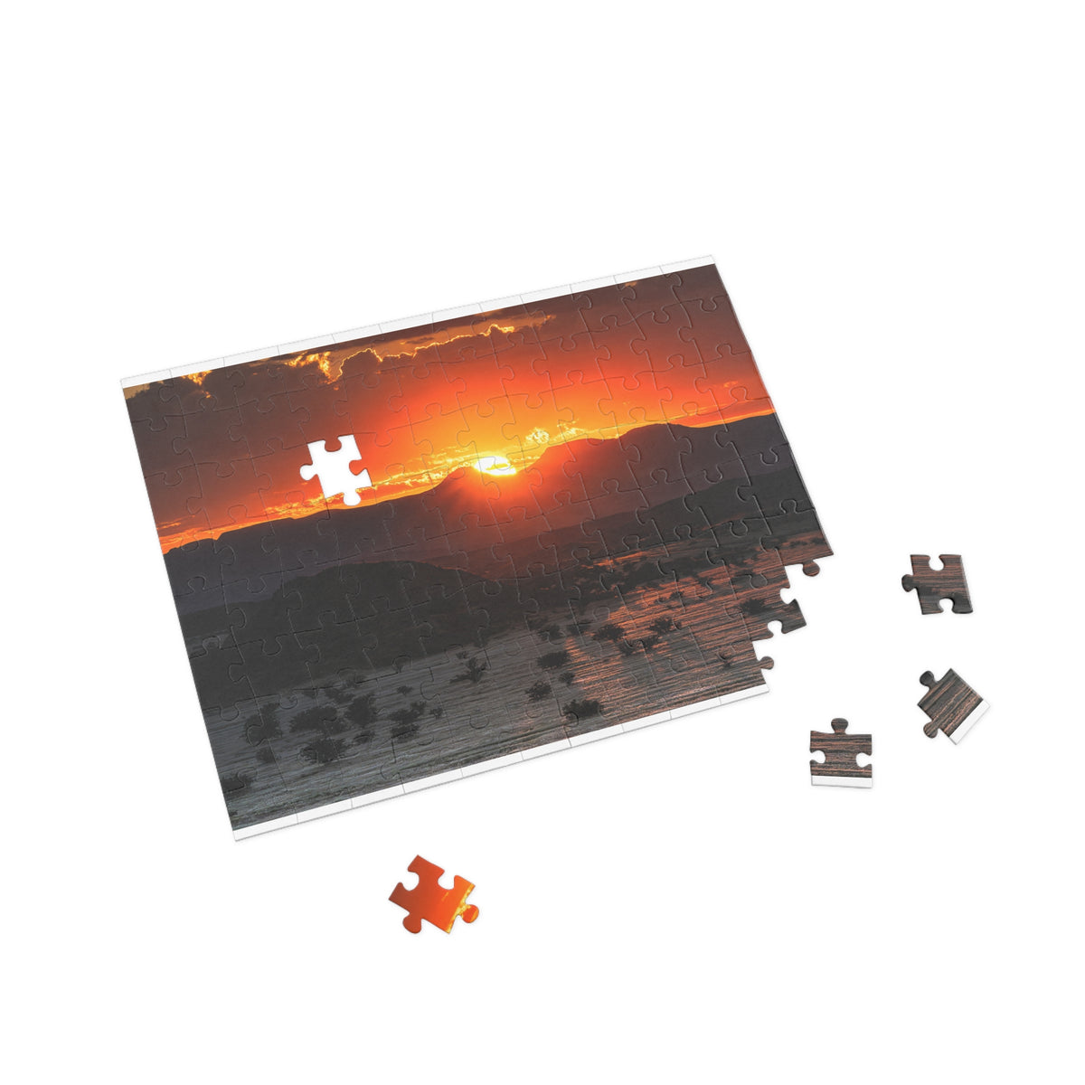 Sunset Mountain Namibian Landscape Jigsaw Puzzle