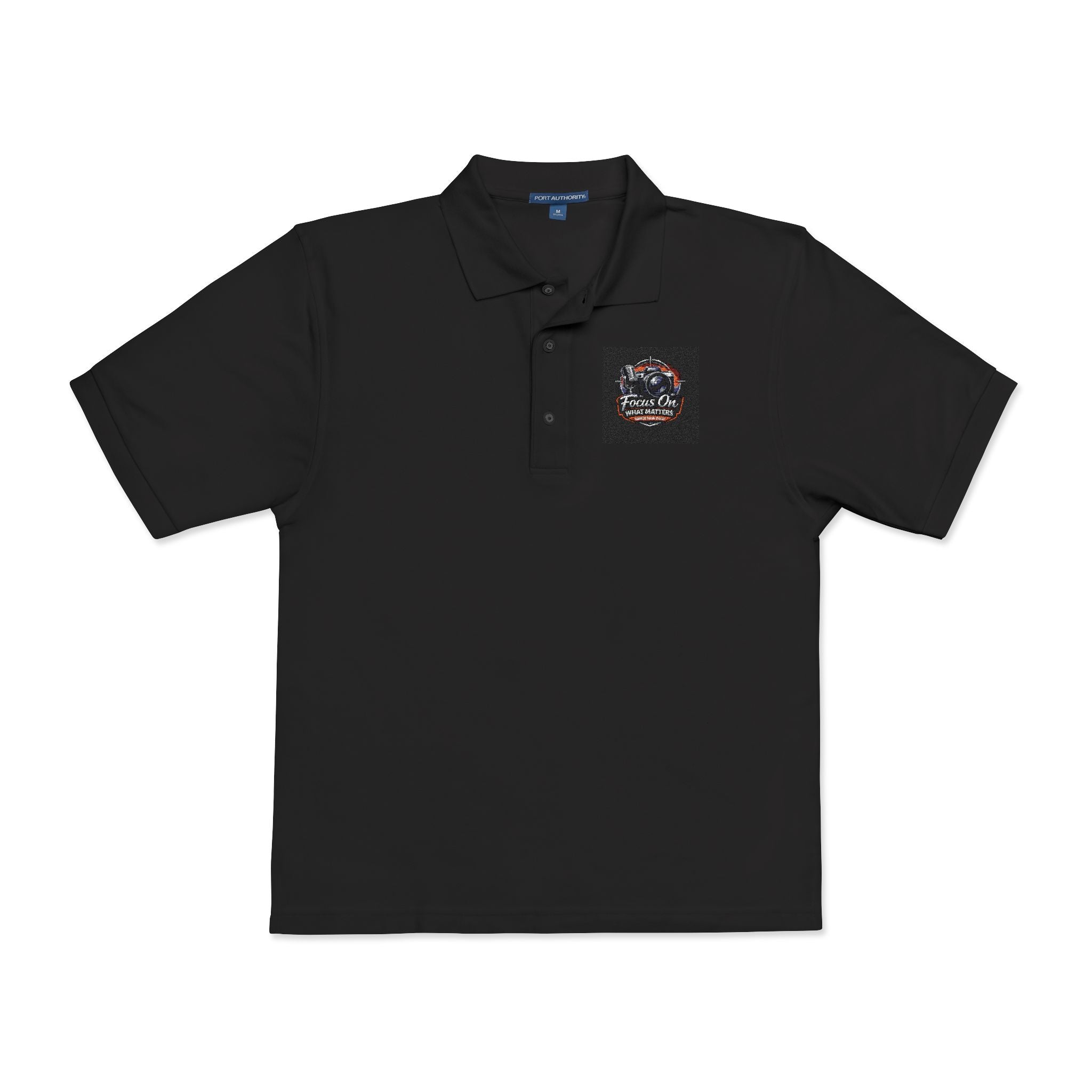 Embroidered Floral Skull Polo